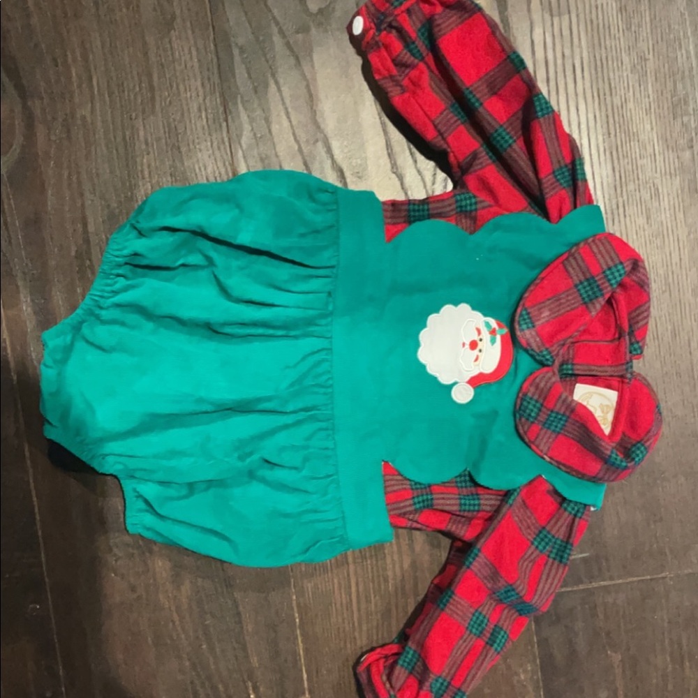 Little Bears Smocks Christmas 6m
